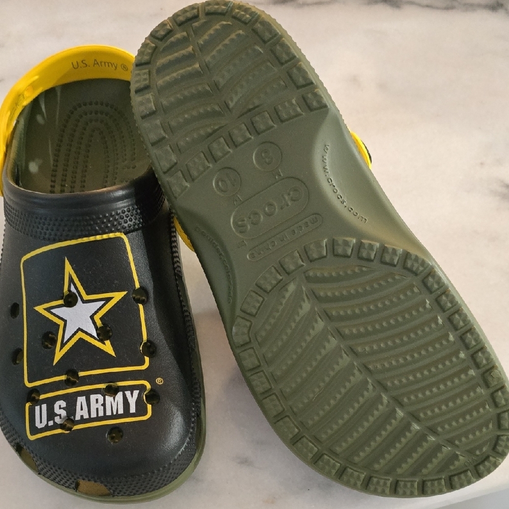 U.S. Army Crocs Clogs New - Picture 4 of 7